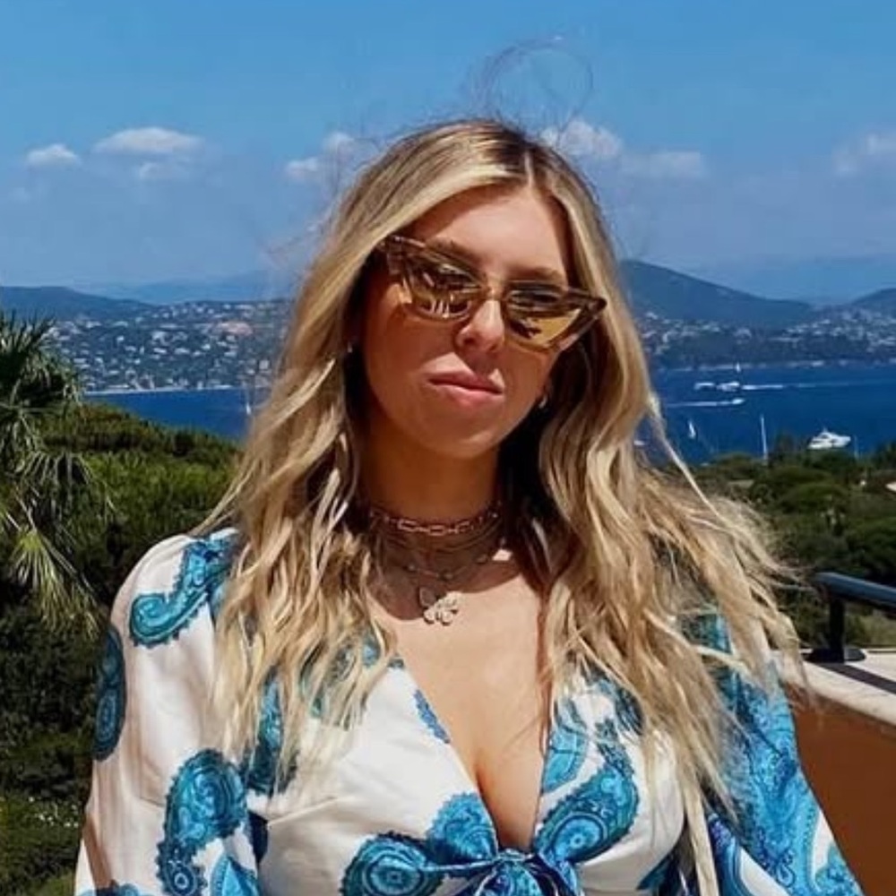 Bottega Veneta BV1101S Cat-Eye Sunglasses – Amber Lens, Mint Condition